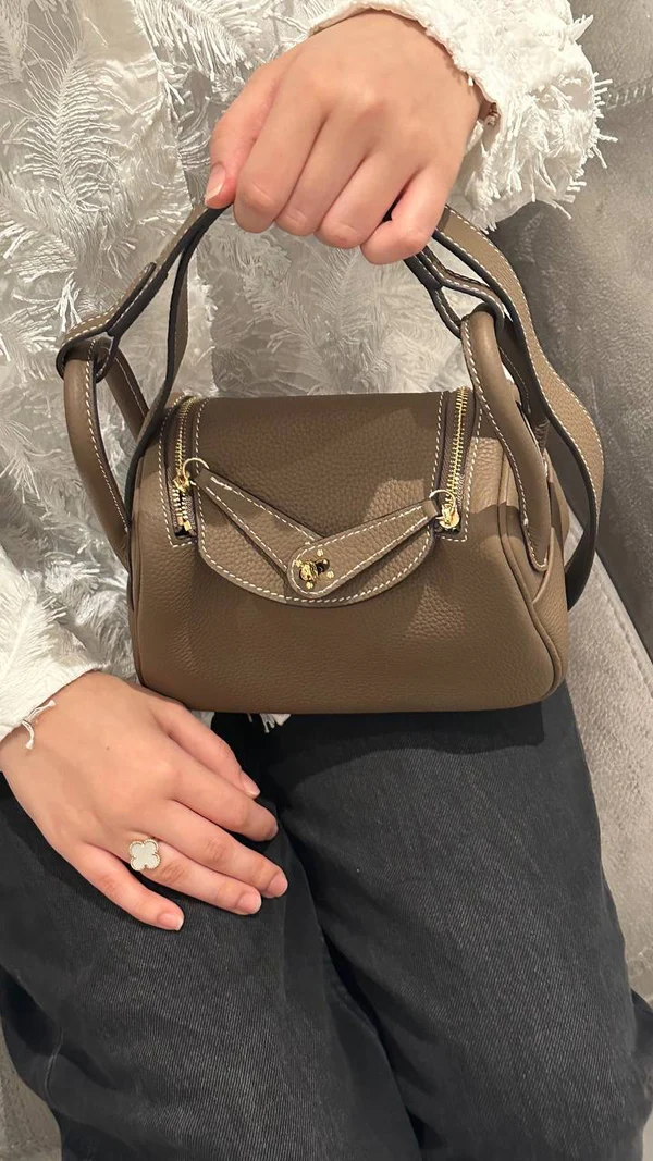 Hermes Lindy Bag - Khaki
