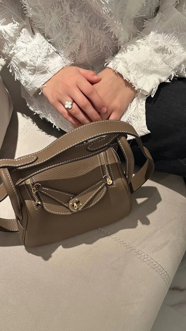 Hermes Lindy Bag - Khaki