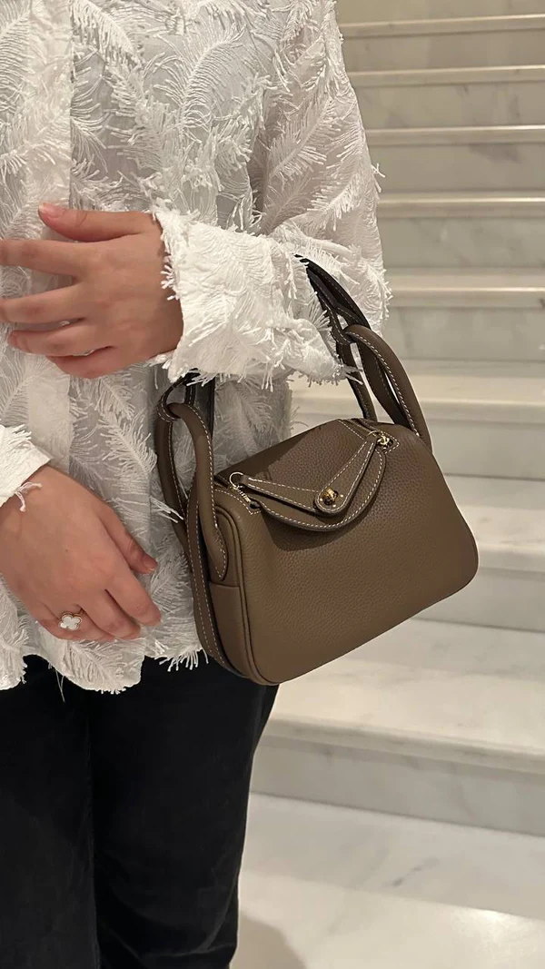 Hermes Lindy Bag - Khaki