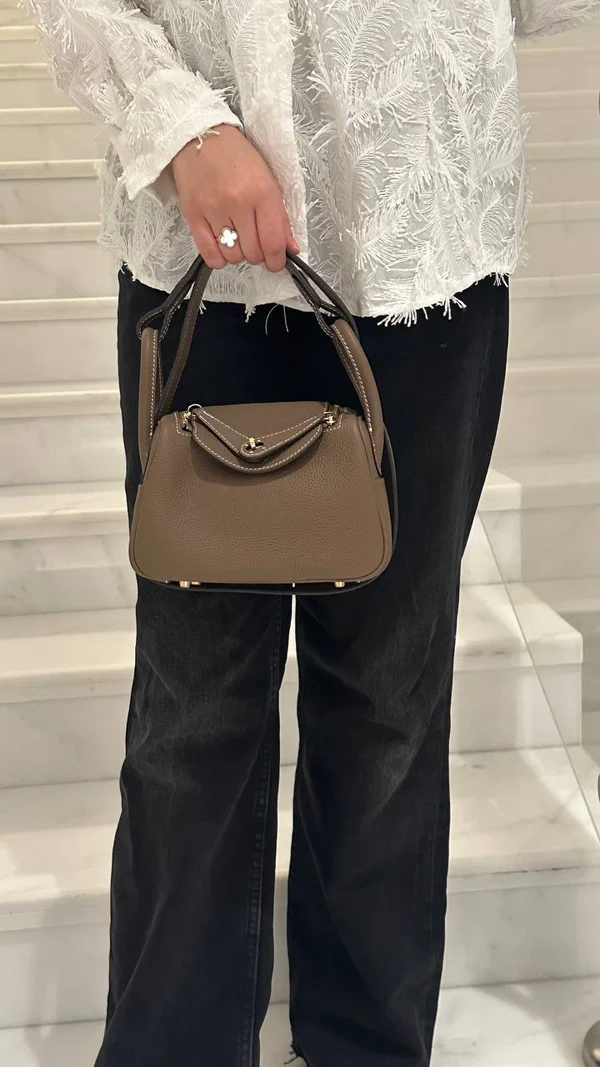 Hermes Lindy Bag - Khaki