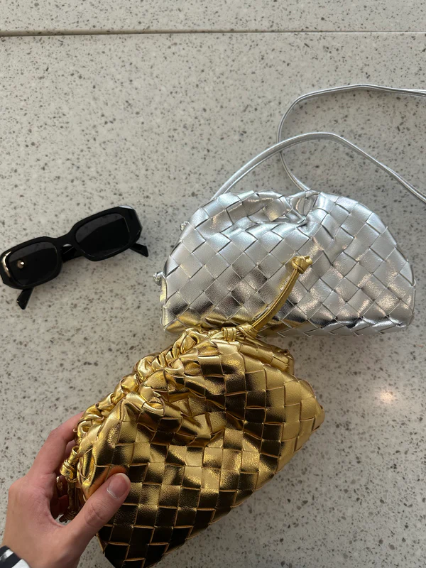 Bottega Intrecciato Bag - Silver