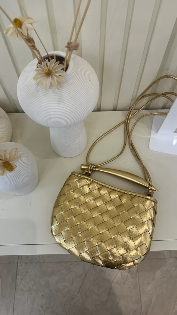 Bottega Sardine Mini Bag - Gold