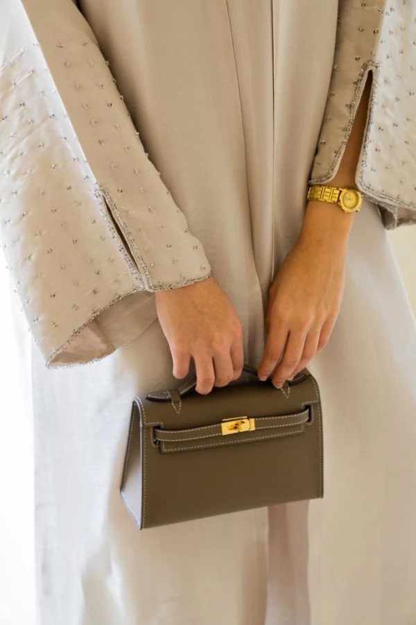 Hermes Kelly Cut Clutch - Khaki