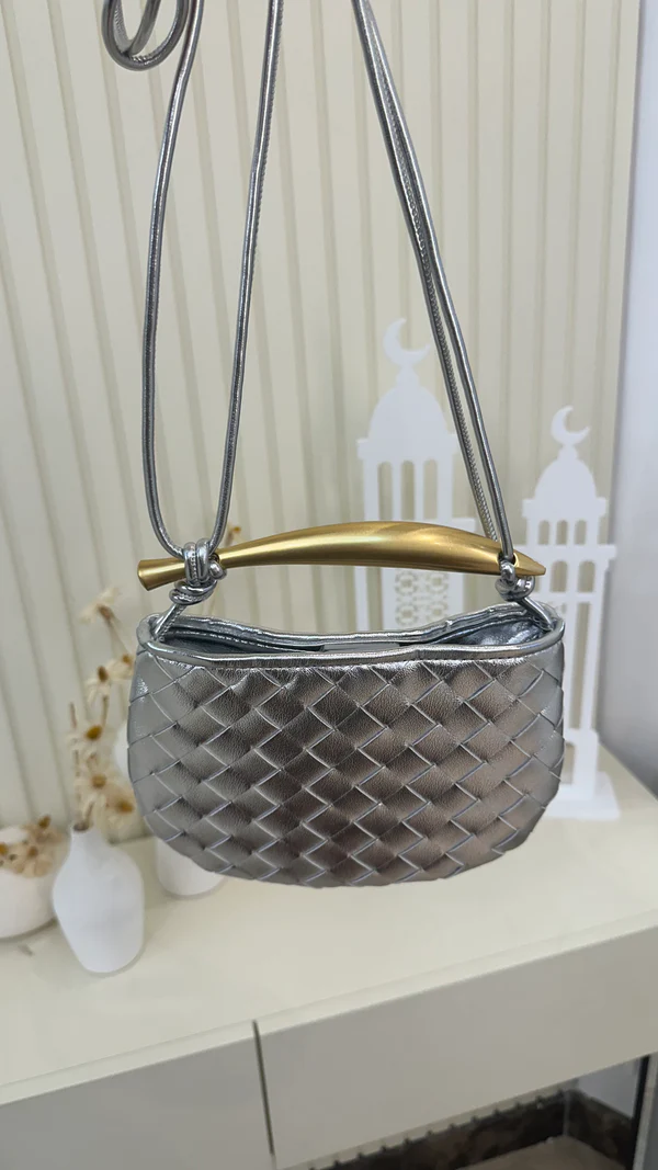 Bottega Sardine Mini Bag - Silver