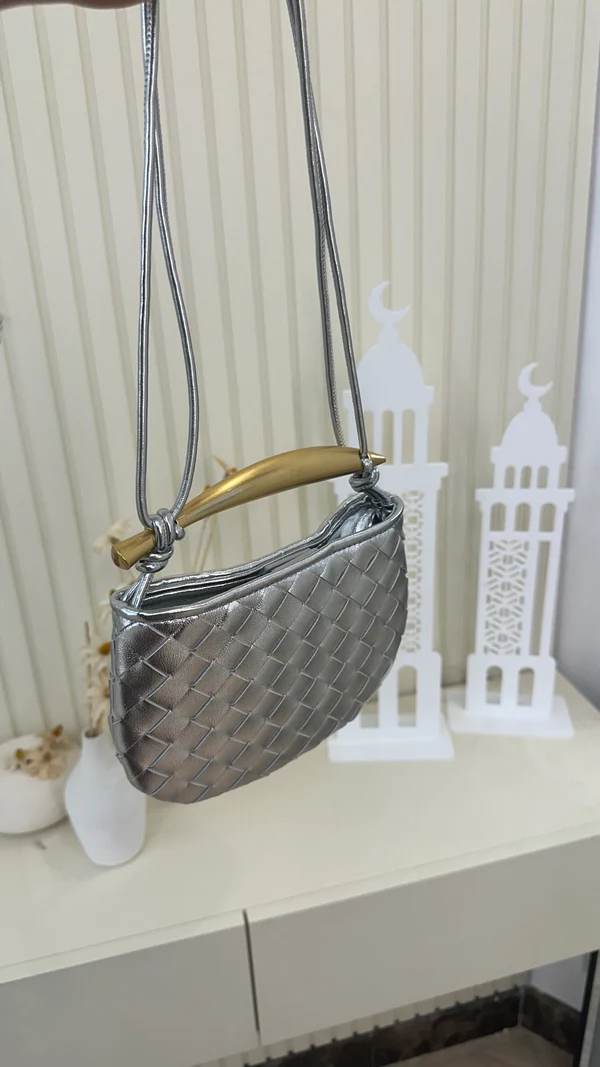 Bottega Sardine Mini Bag - Silver