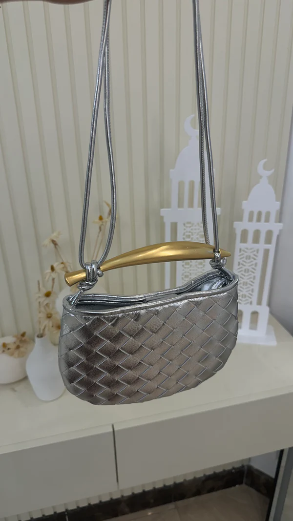 Bottega Sardine Mini Bag - Silver