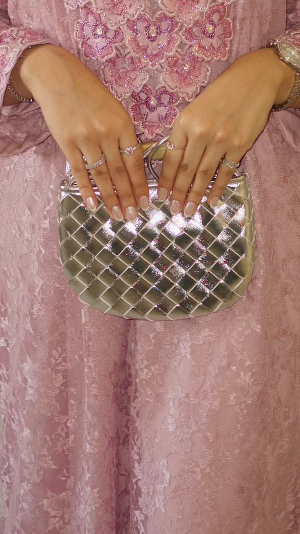Bottega Sardine Mini Bag - Silver