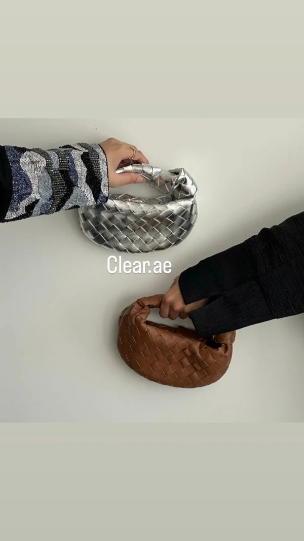 Micro Handle Bag Silver