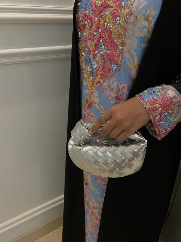 Micro Handle Bag Silver