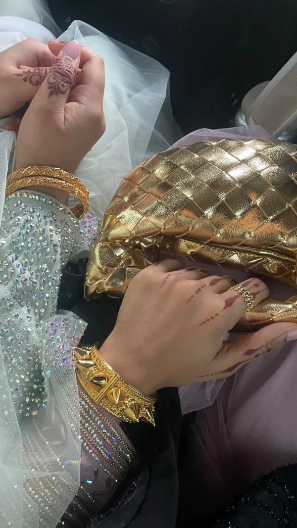 Micro Handle Bag Gold