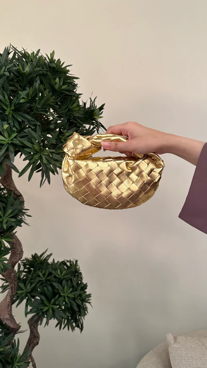 Micro Handle Bag Gold