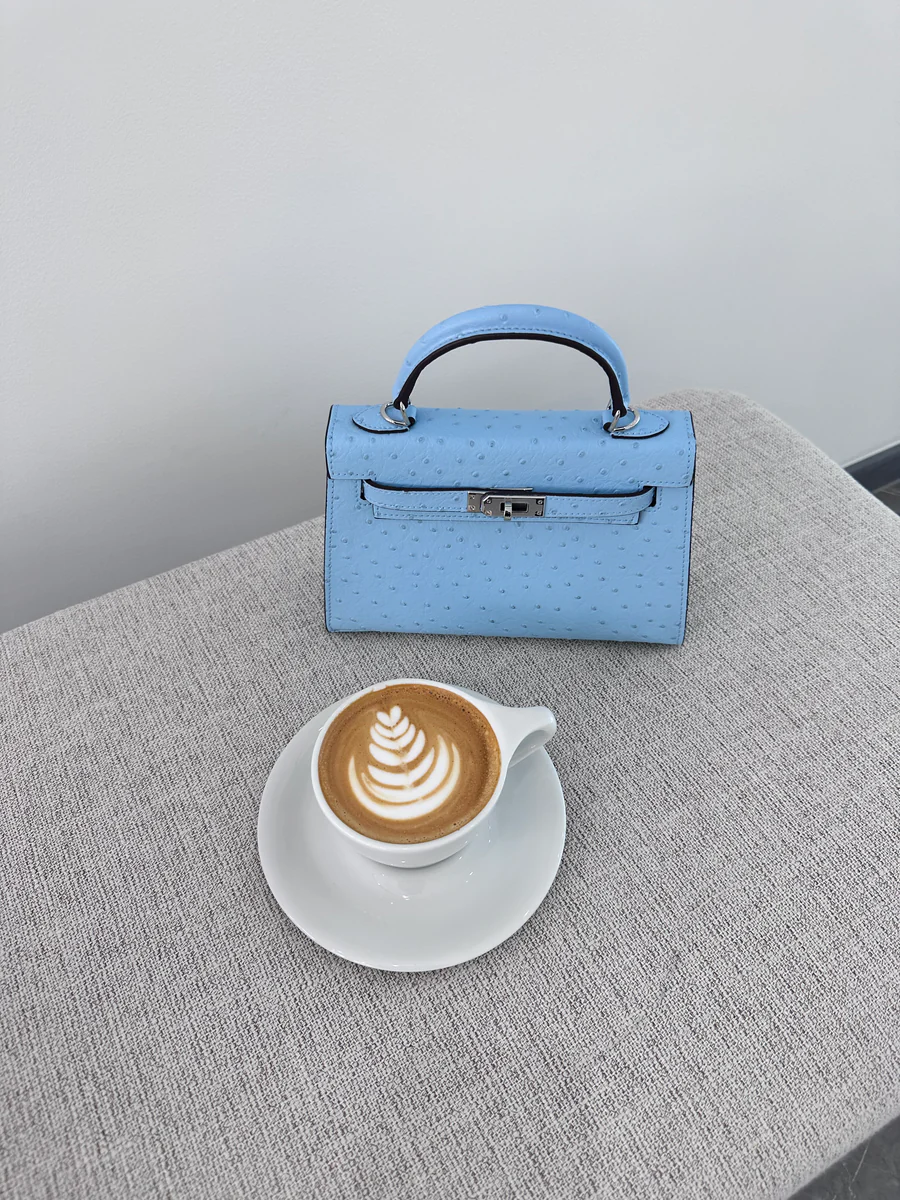 Ostrich Bag - Baby Blue