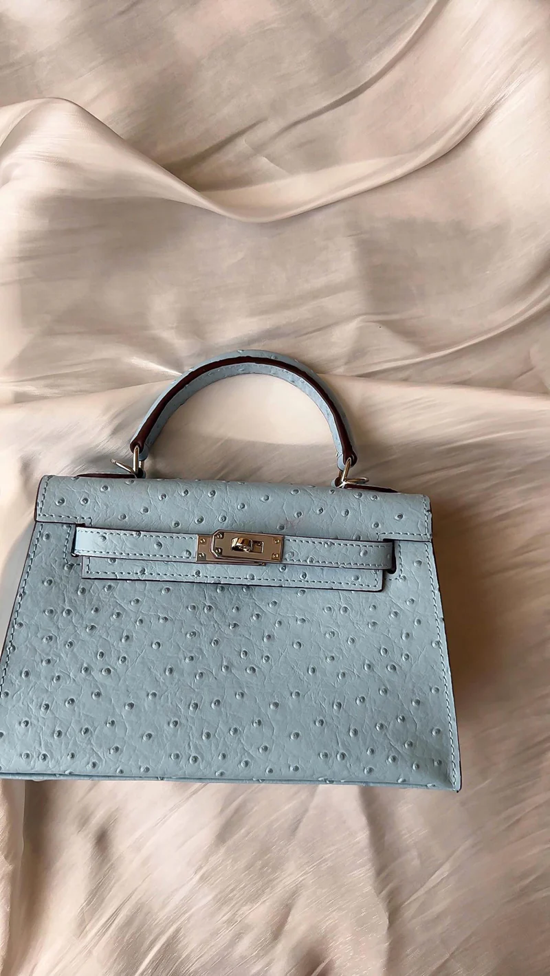 Ostrich Bag - Baby Blue