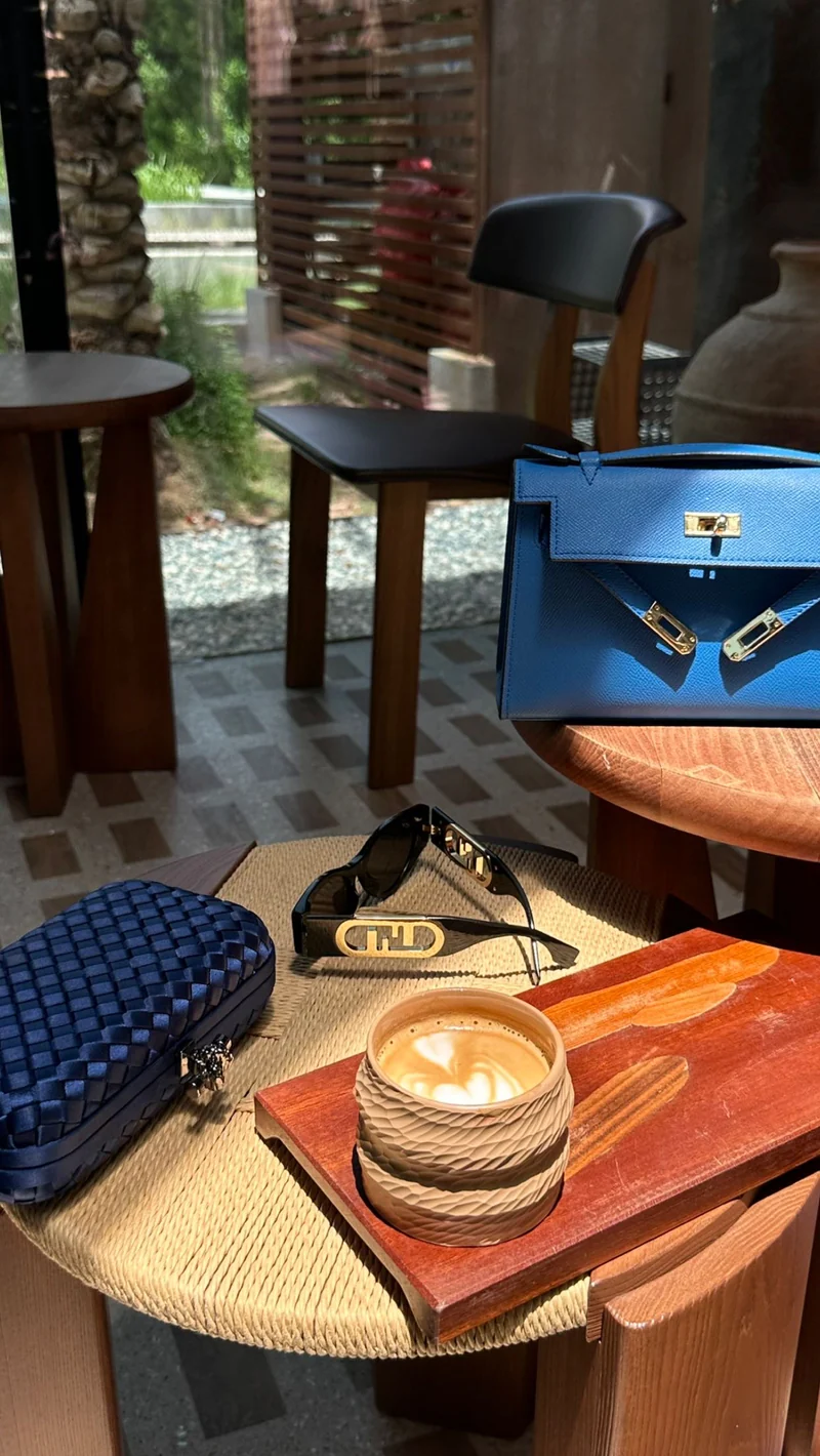 Blue Mini Clutch – Luxury Evening Bag with Strap UAE