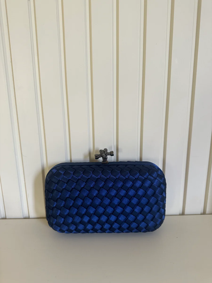 Blue Mini Clutch – Luxury Evening Bag with Strap UAE