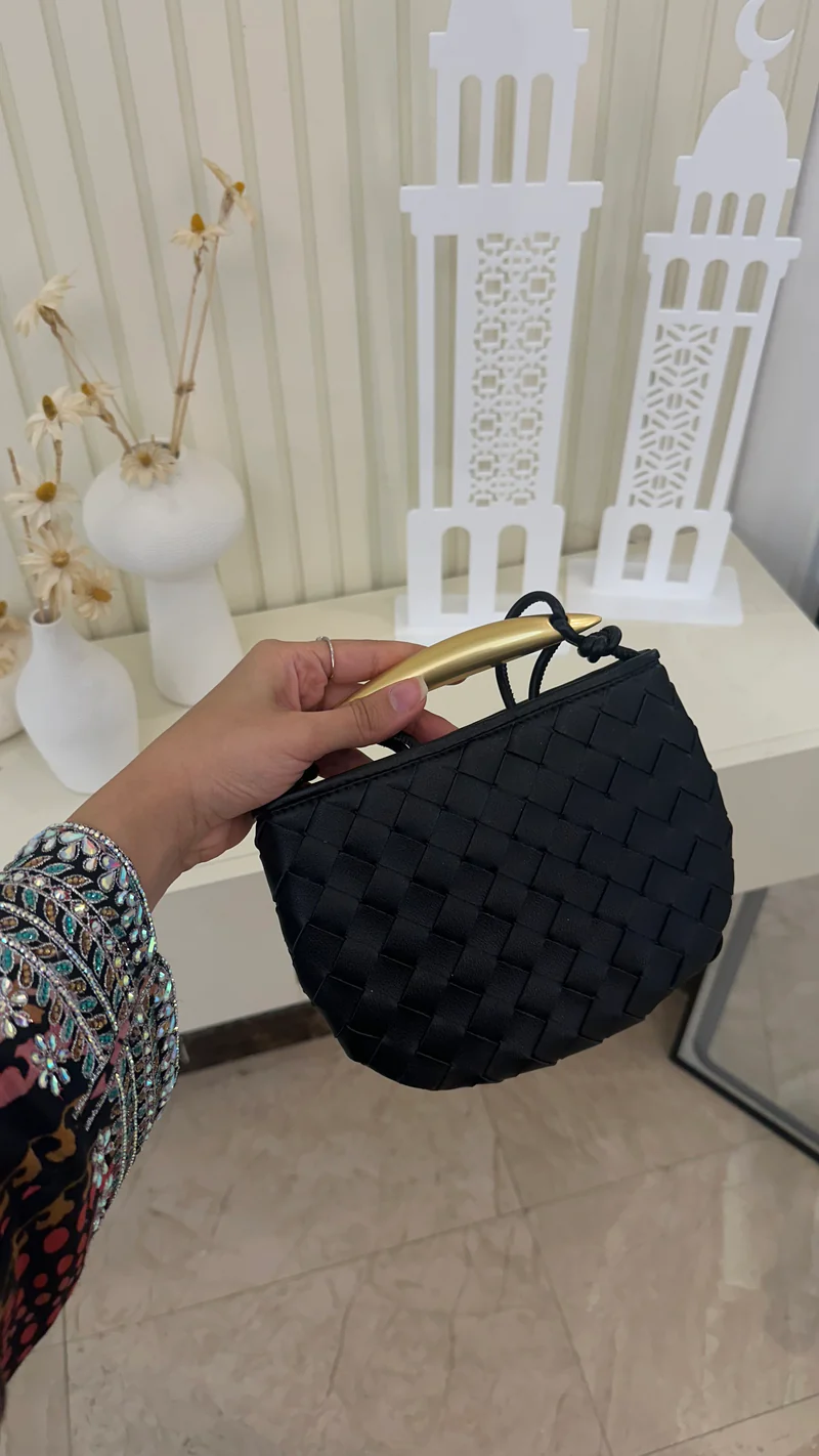 Bottega Sardine Mini Bag - Black