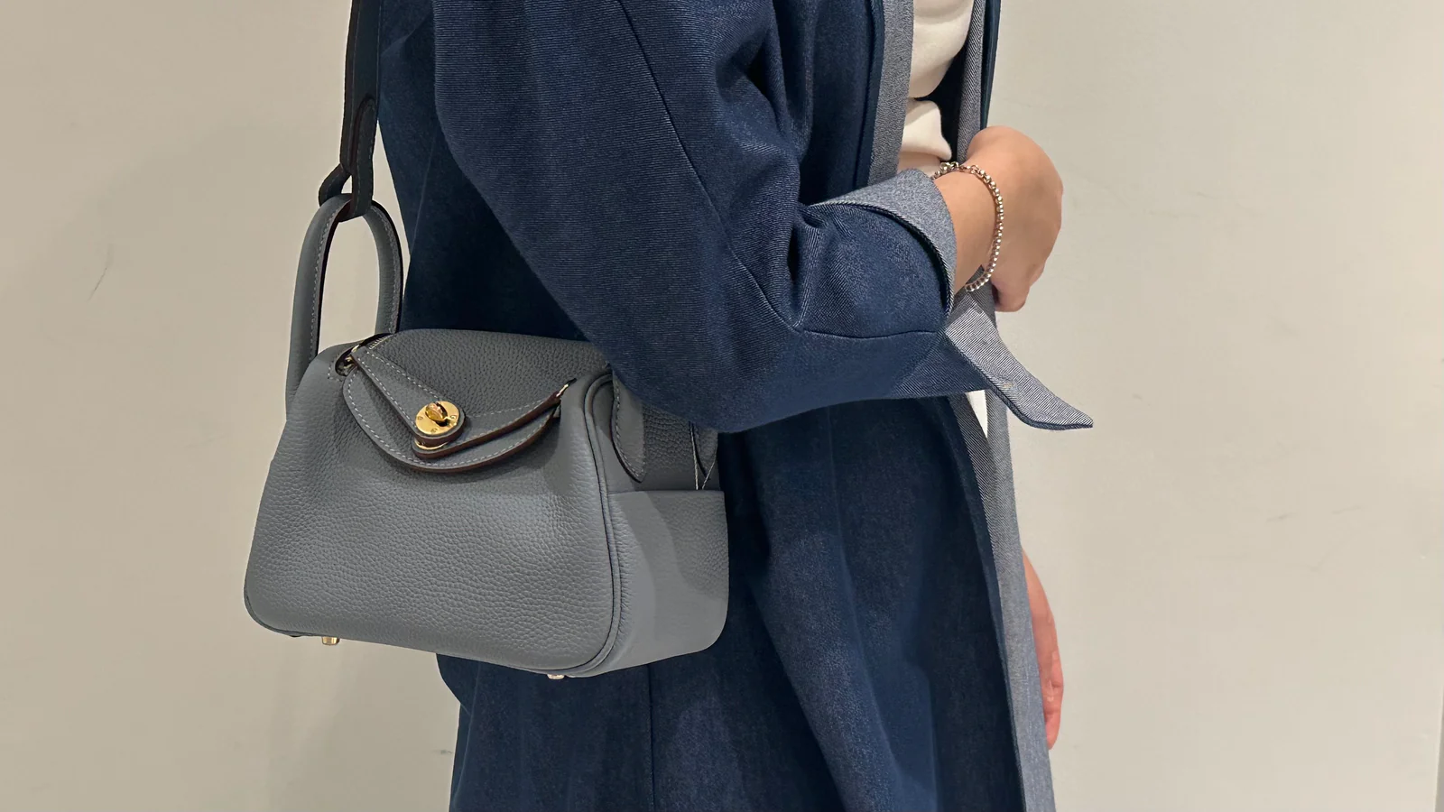 Hermes Lindy Bag - Light Blue