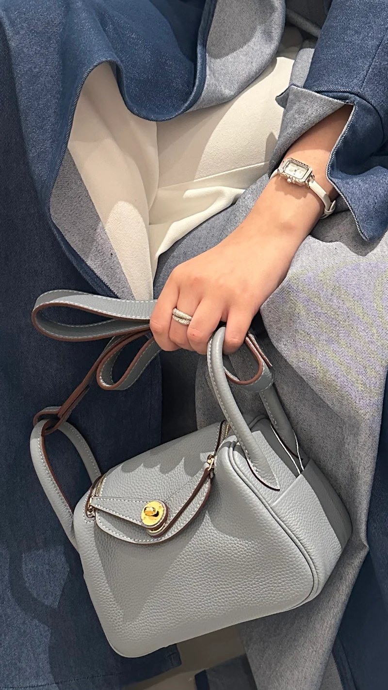 Hermes Lindy Bag - Light Blue
