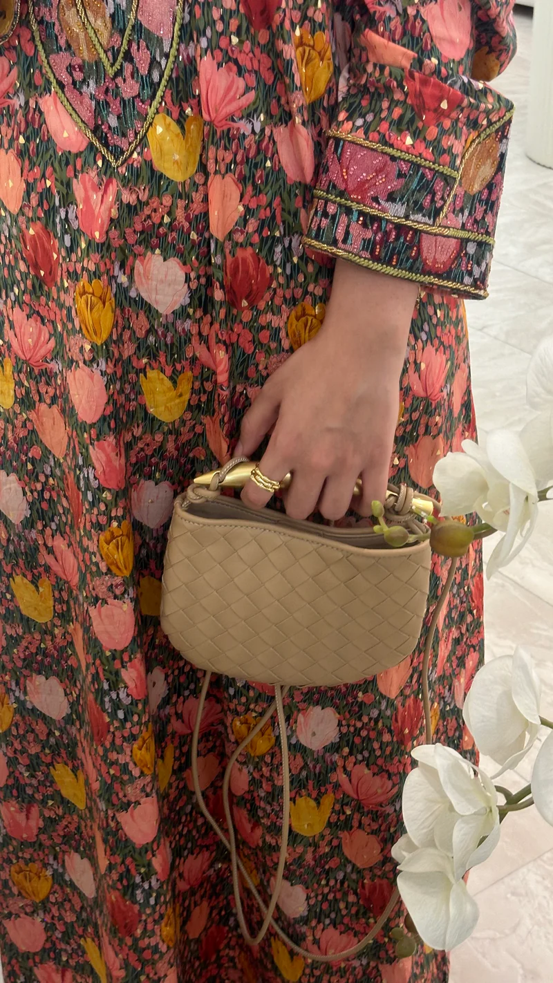 Bottega Sardine Mini Bag - Beige