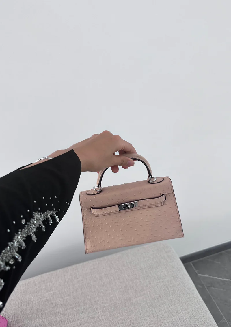 Ostrich Bag - Peach II