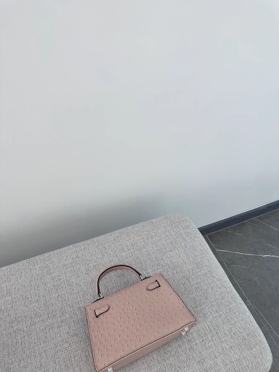 Ostrich Bag - Peach II