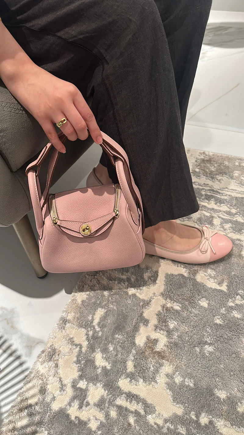 Hermes Lindy Bag - Baby Pink