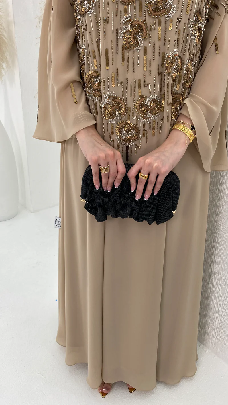 Sparkle Black Bag – Luxury Glam Evening Handbag UAE