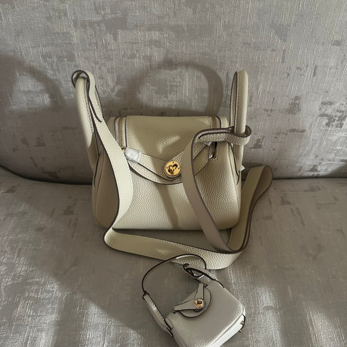 Hermes Lindy Bag - White