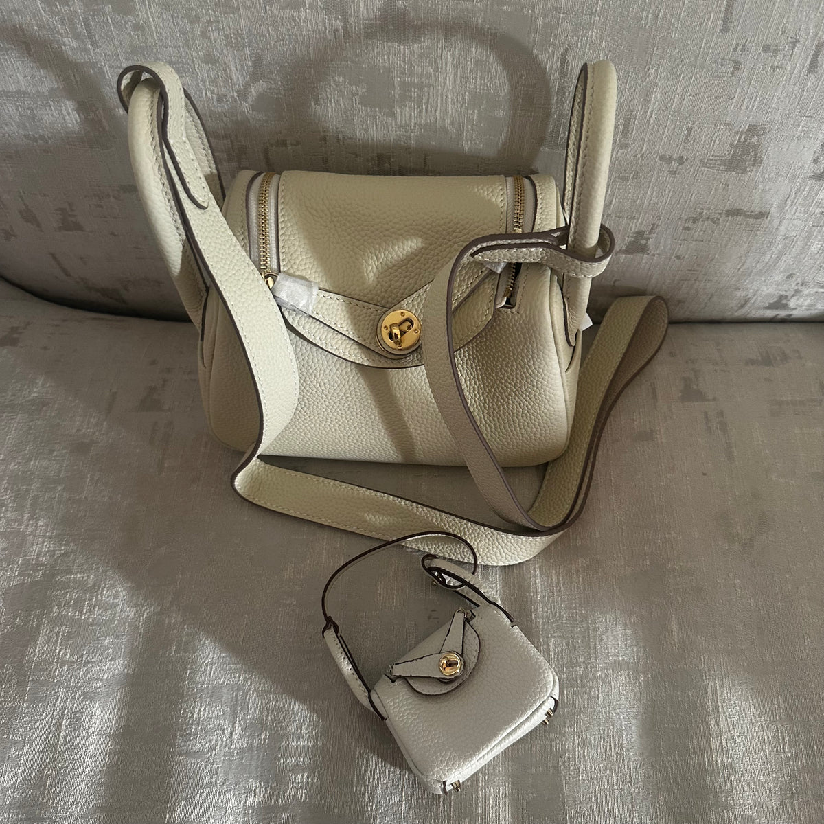 Hermes Lindy Bag - White