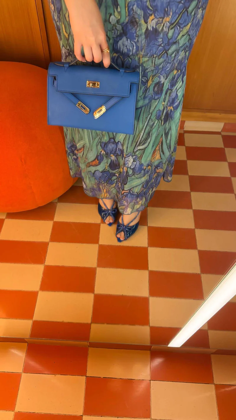 Kelly Cut Bag Blue