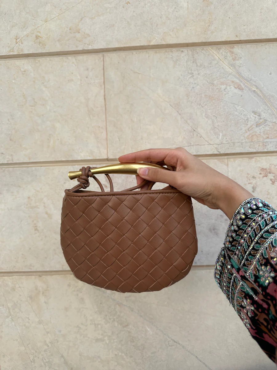 Bottega Sardine Mini Bag - Brown