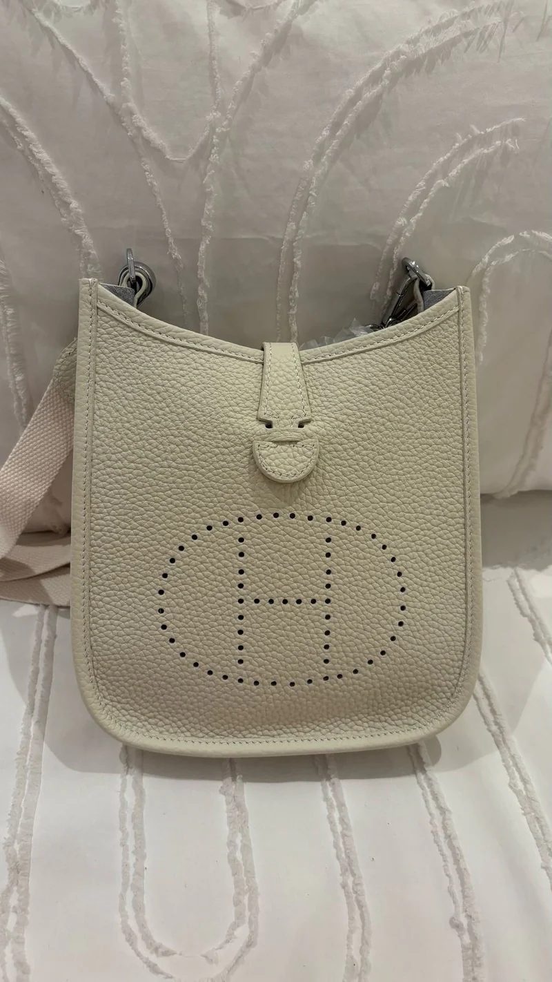 Hermes Evelyne Bag - White
