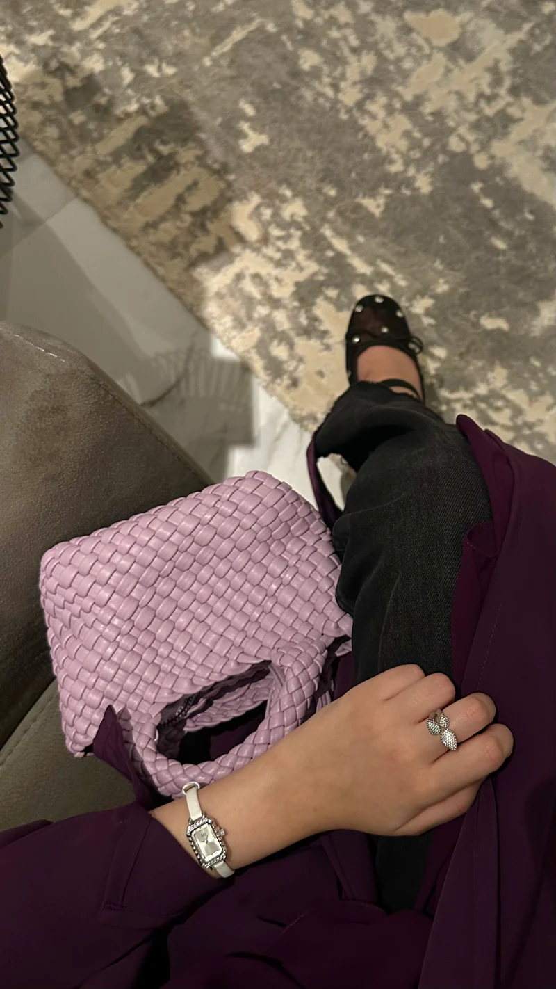 Lilac Woven Bag