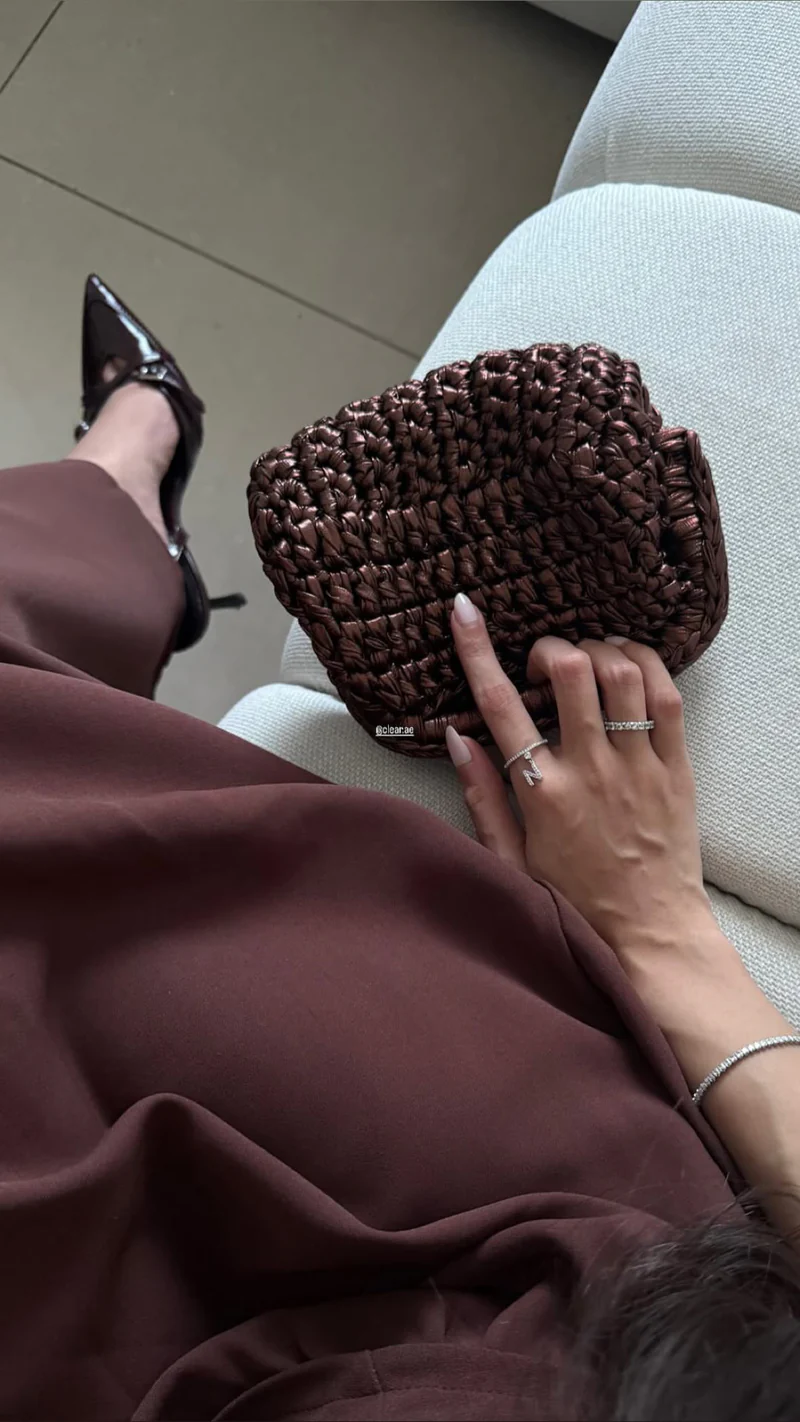 Bottega Pouch - Dark Brown