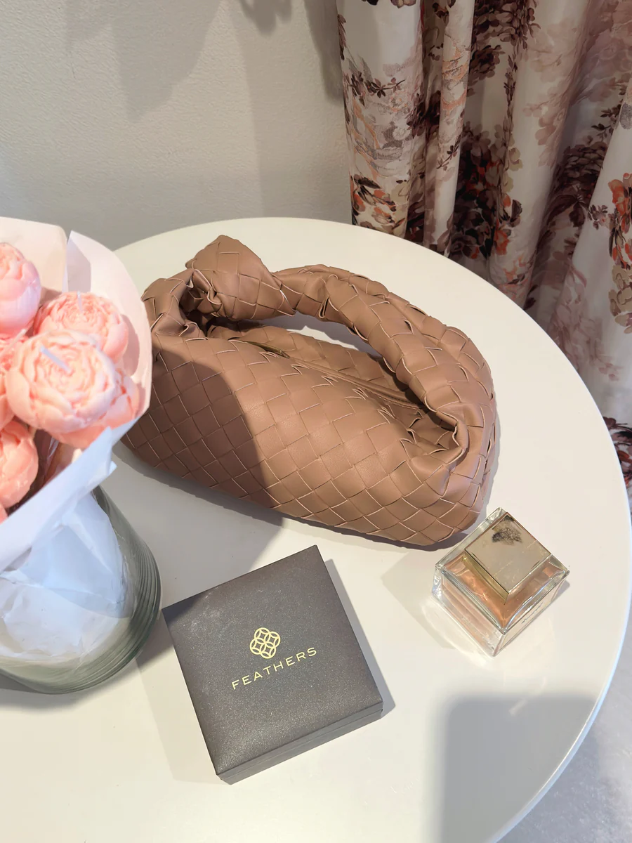 Teen Intrecciato Bag Beige