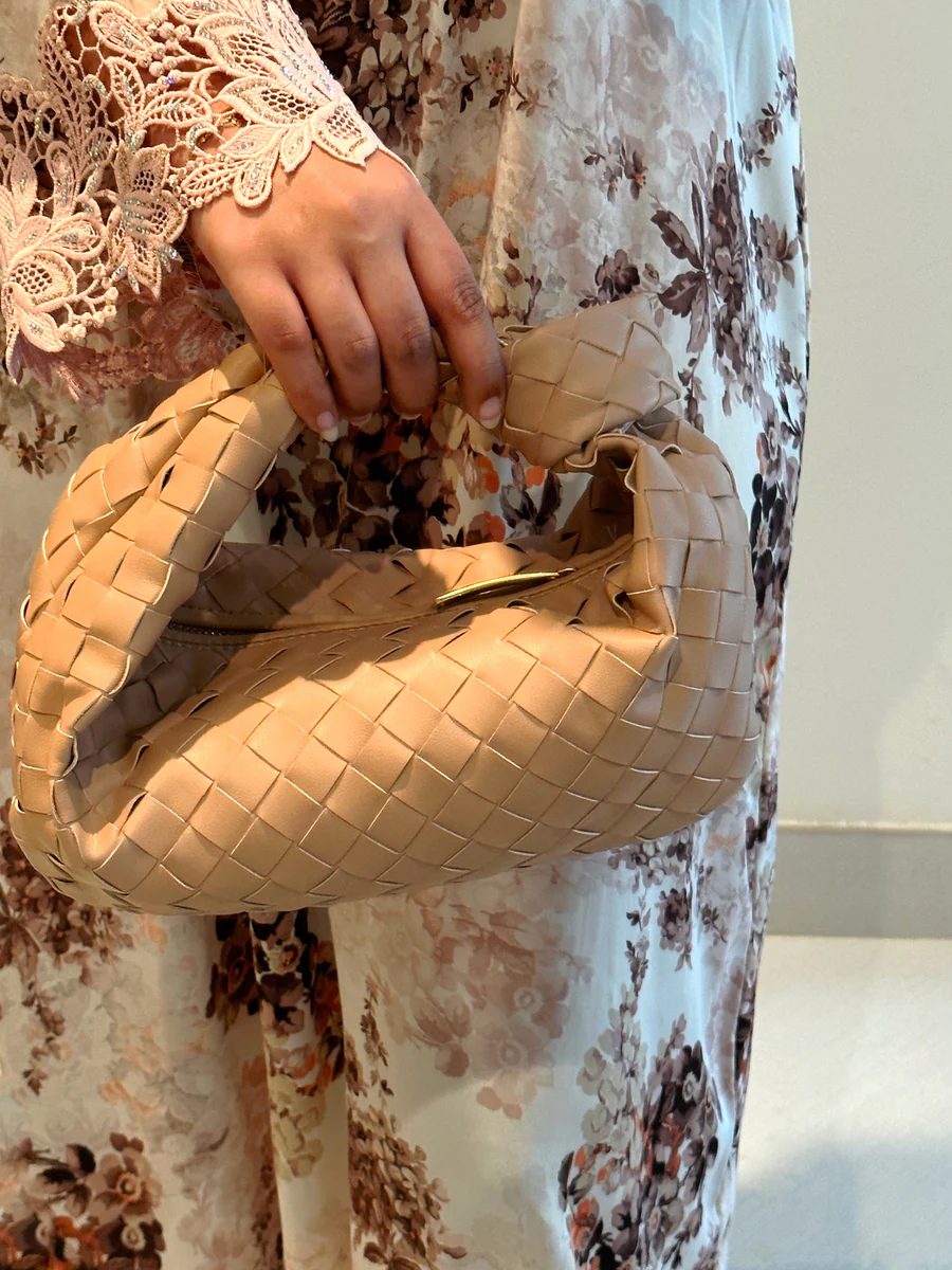 Teen Intrecciato Bag Beige