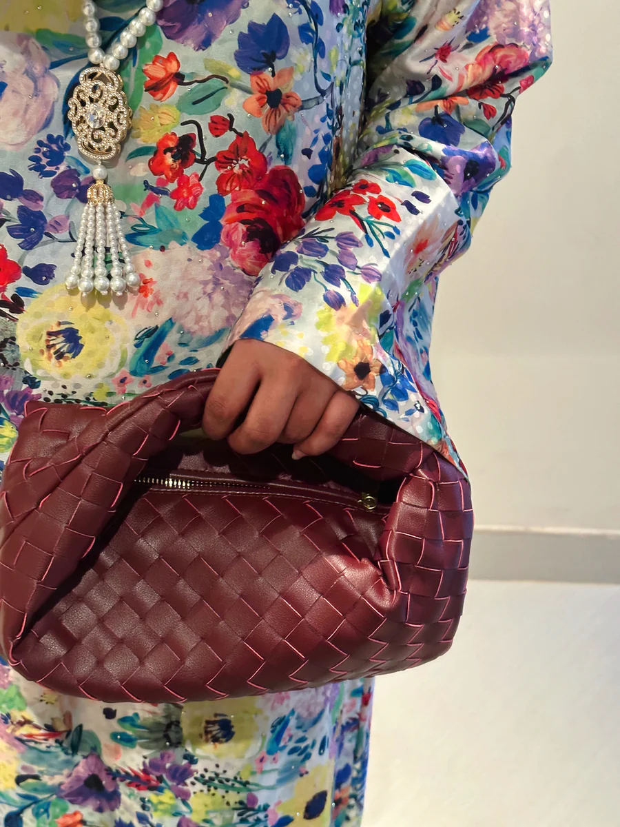 Teen Intrecciato Bag Red