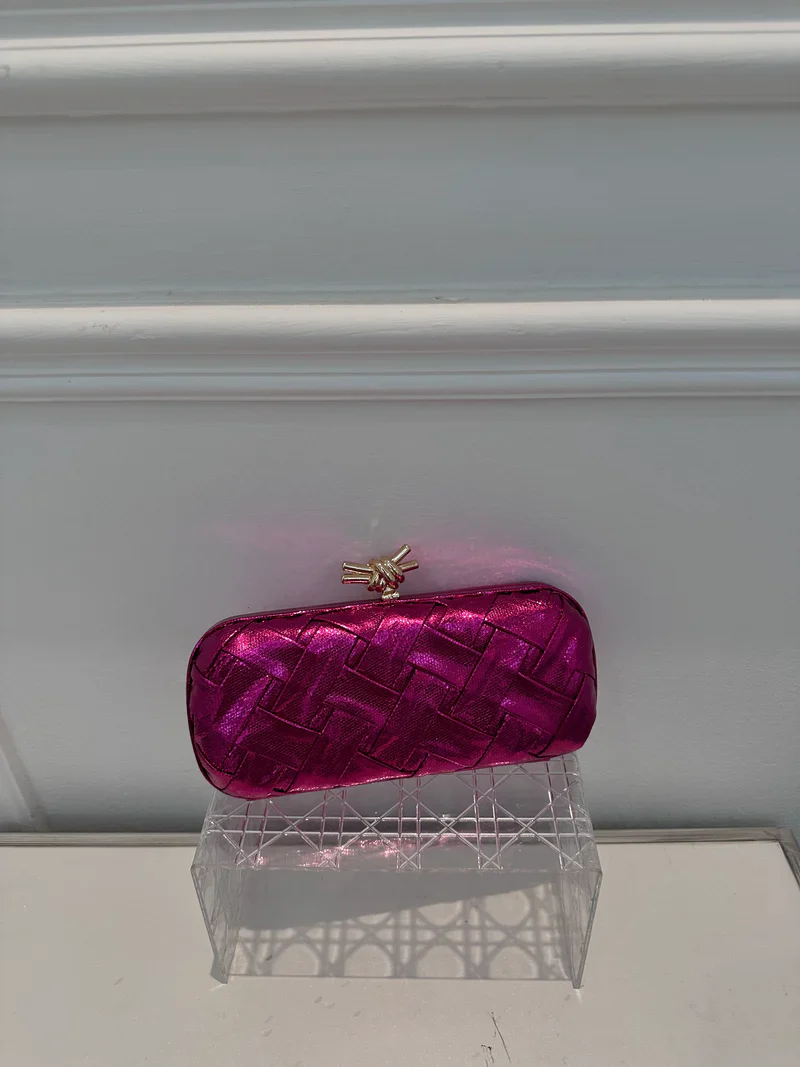 Fuchsia Unique Clutch | Luxury Wedding Bag UAE – Clear UAE
