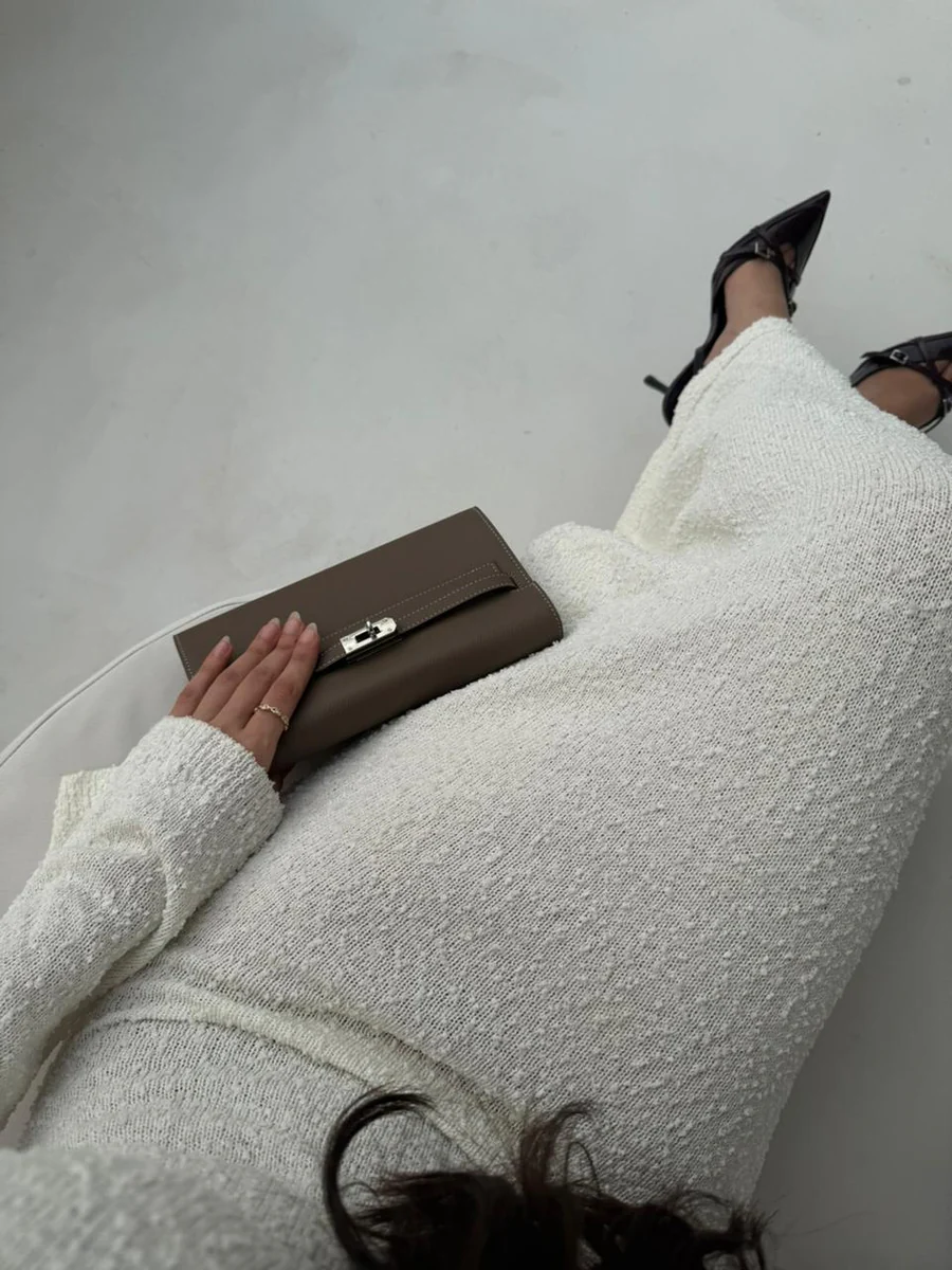 Long Khaki Bag – Luxury Women's Handbag UAE