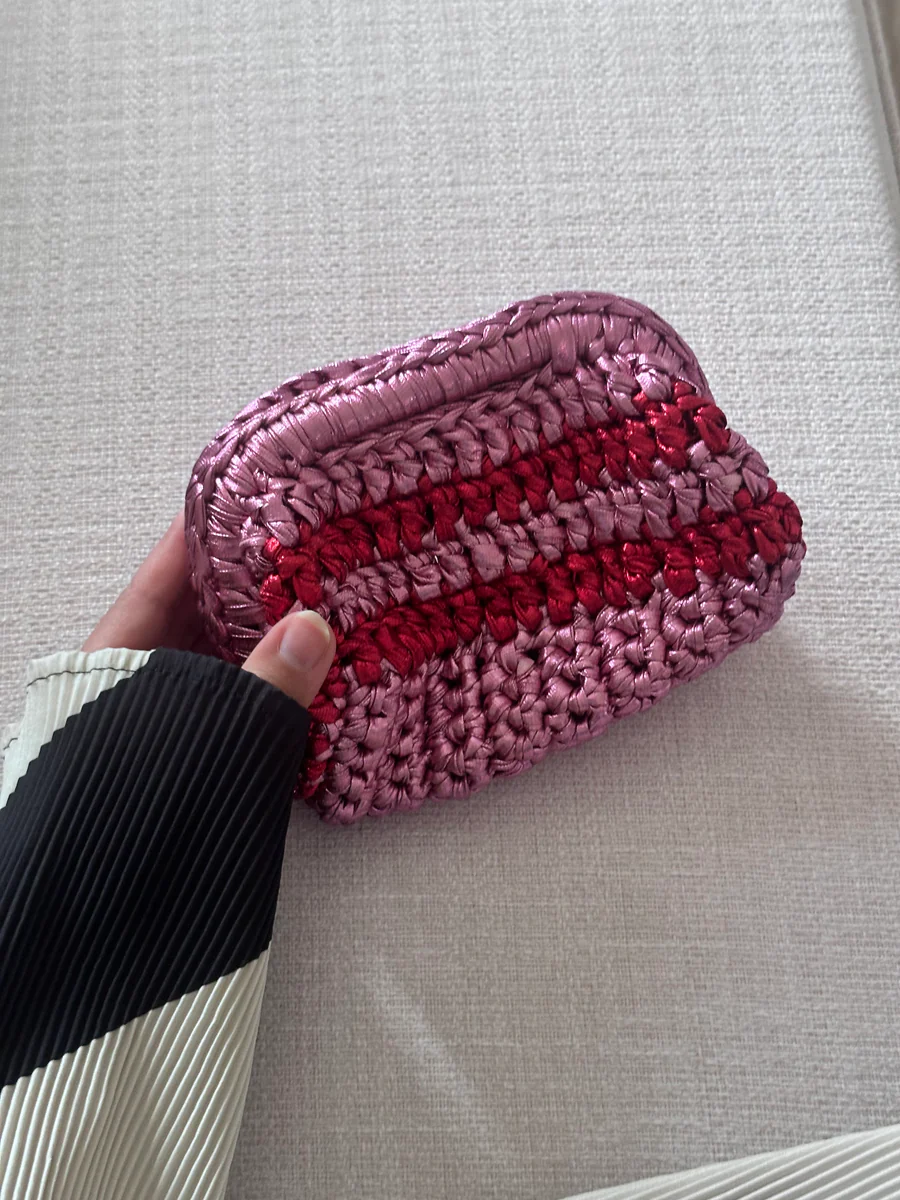 Mix Pink & Red Bag – Luxury Statement Handbag UAE
