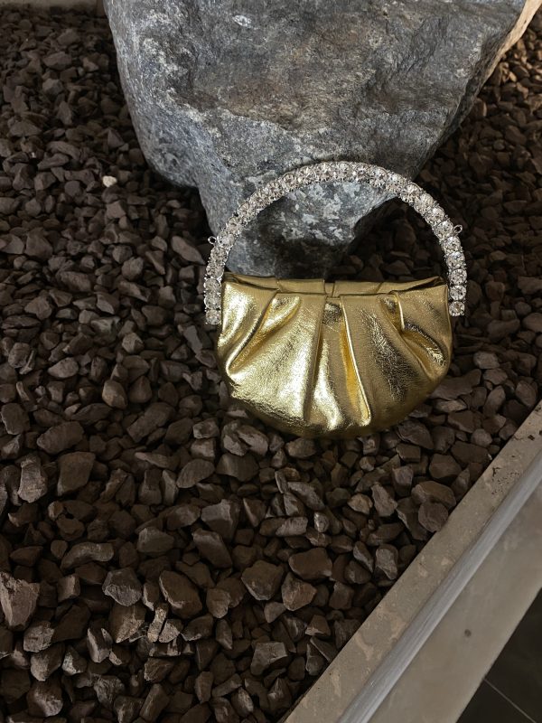 Round gold bag