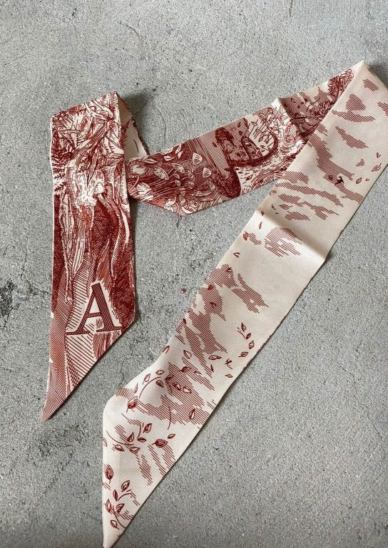 Clear Scarf A | Luxury Silk Scarf UAE – Clear UAE