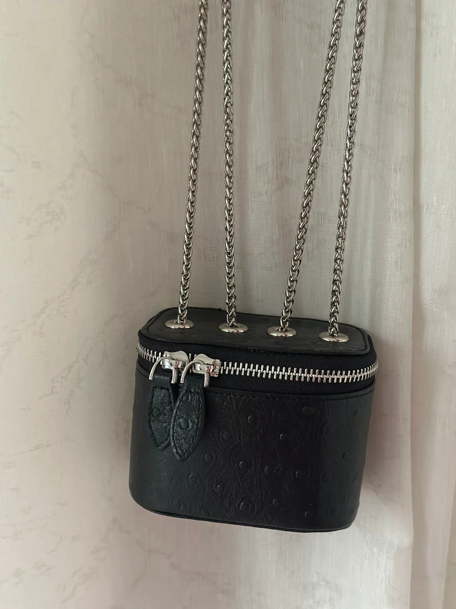 Clear Black Mini Bag