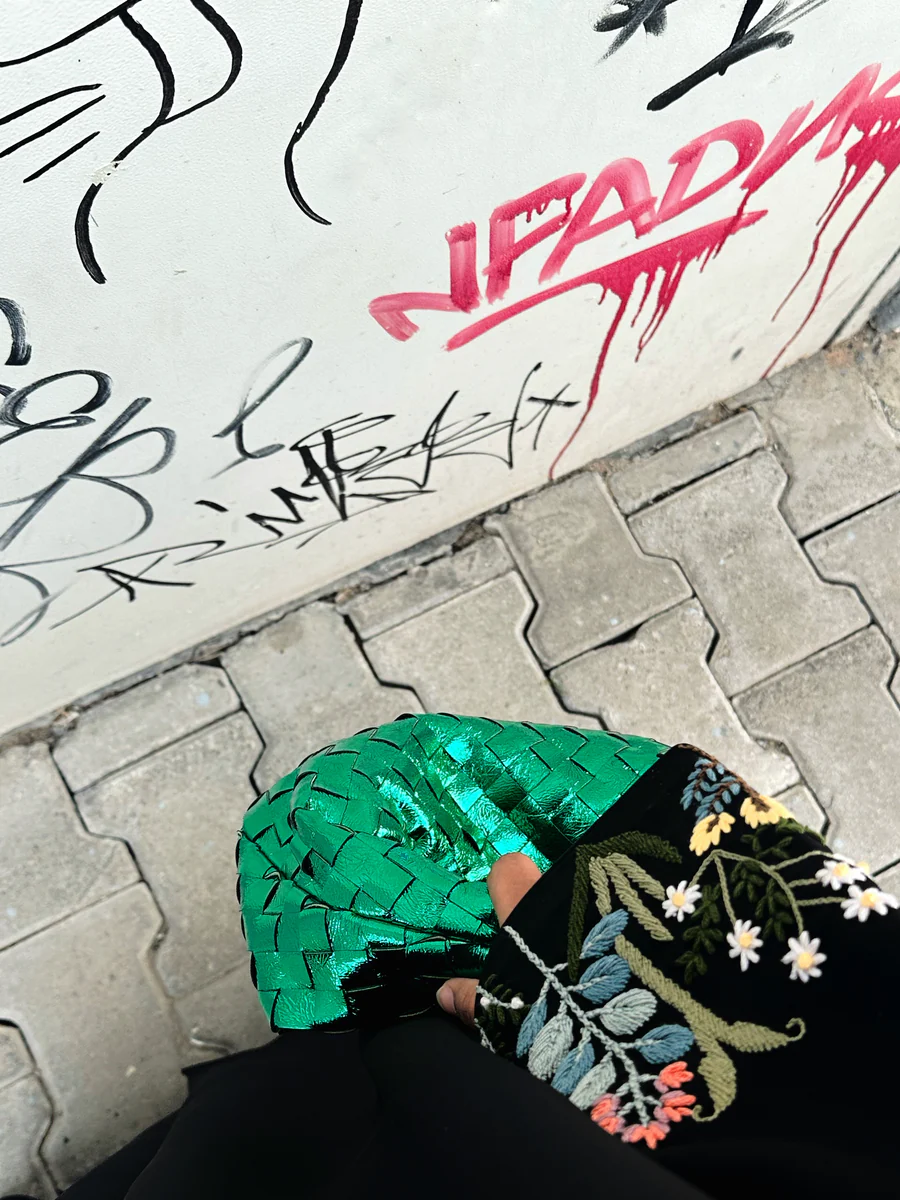Teen Intrecciato Bag Green