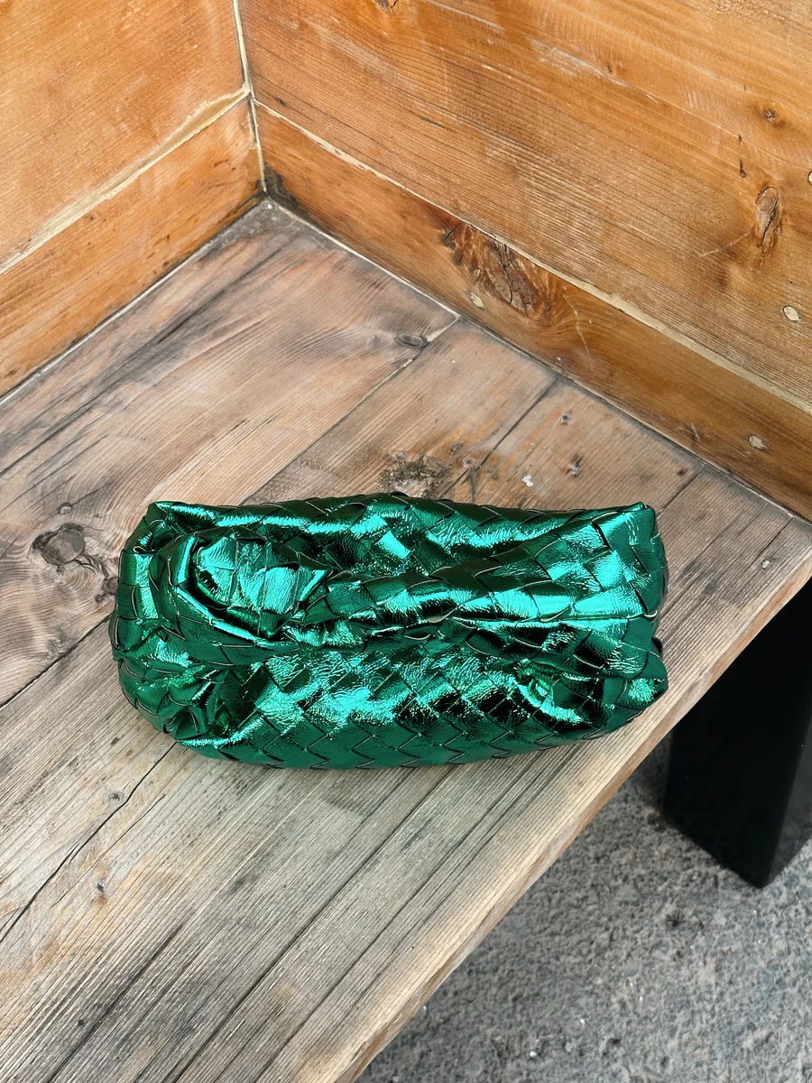 Teen Intrecciato Bag Green