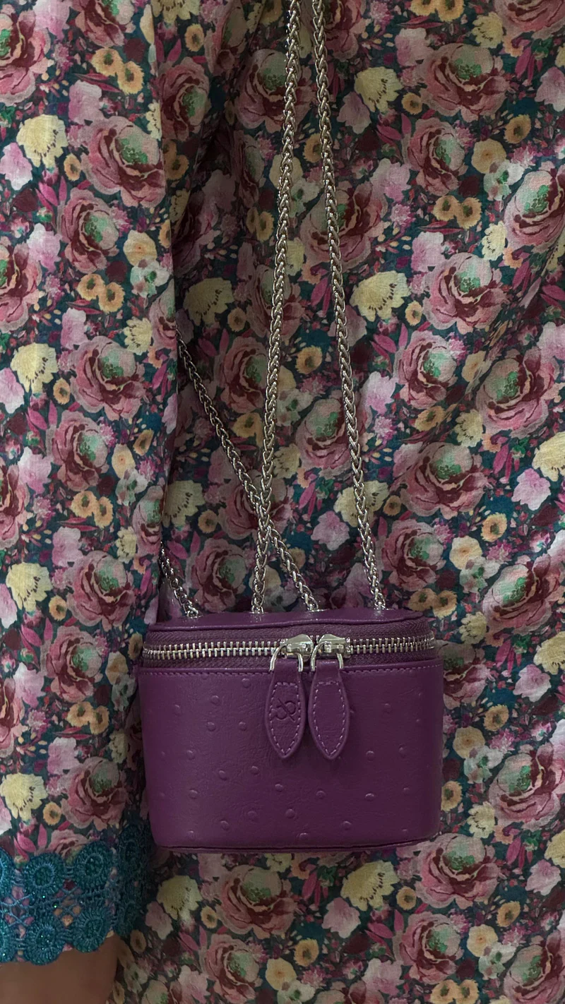 Ostrich Purple Bag