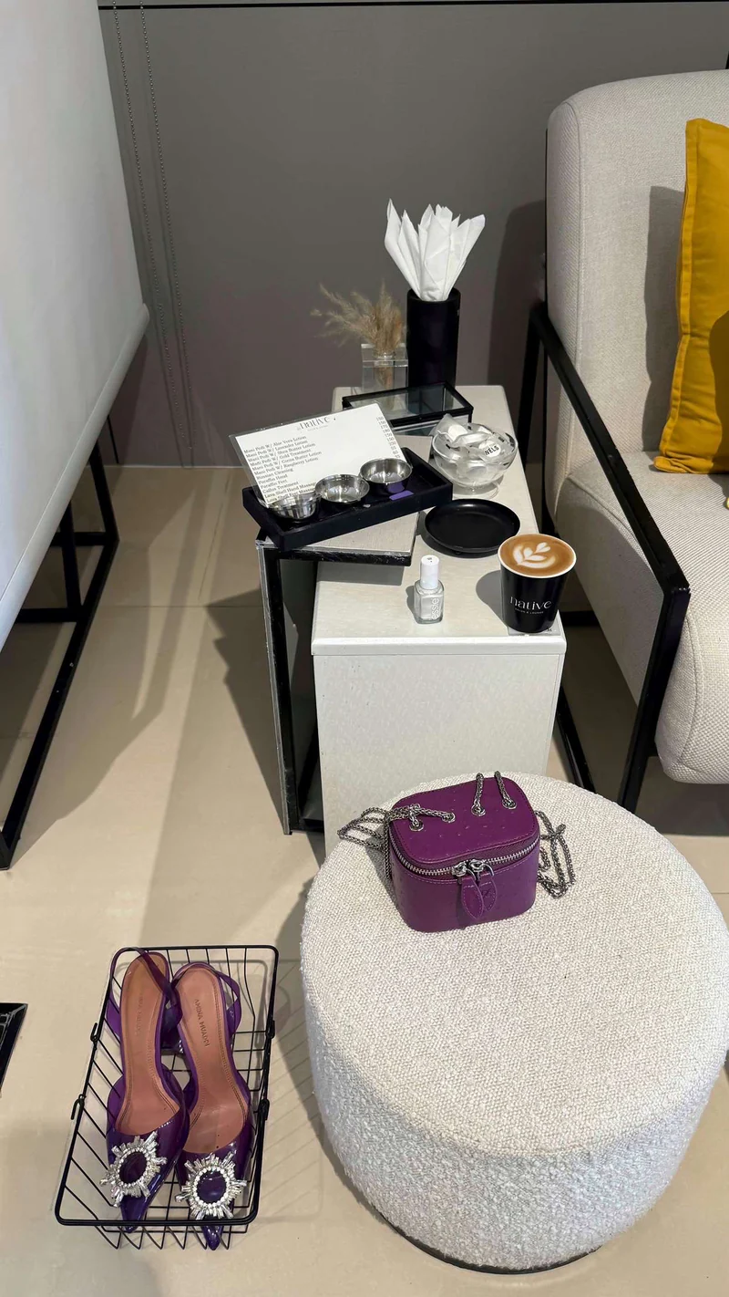 Ostrich Purple Bag