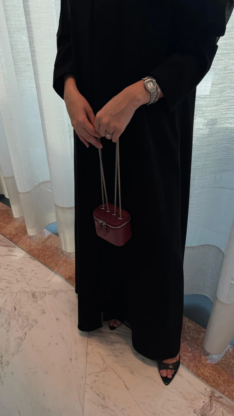 Clear Maroon Mini Bag