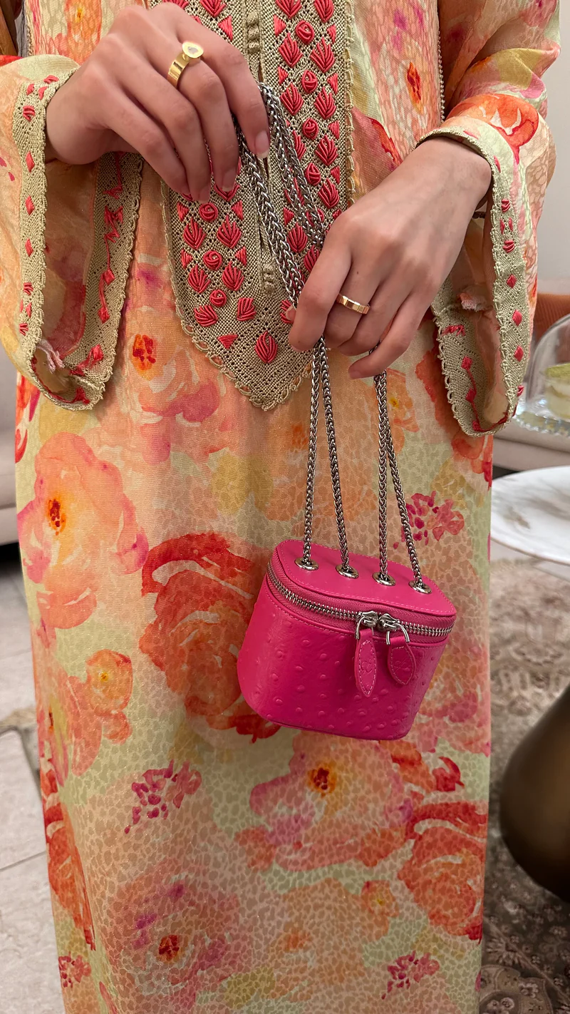 Clear Fuchsia Mini Bag