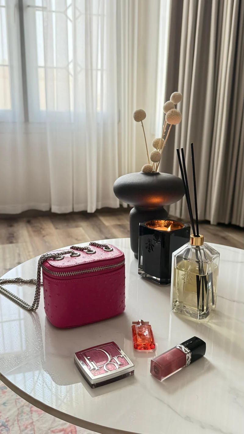 Clear Fuchsia Mini Bag